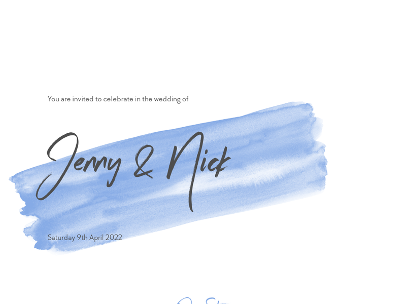 Brunswick wedding website design template